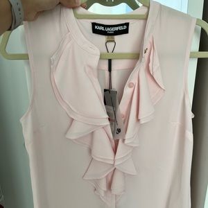Karl Lagerfeld Pink Blouse